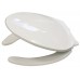 Aqua Plumb TS107  Open Front Elongated Plastic Commercial Toilet Seat with Cover  White - B00BNAM360